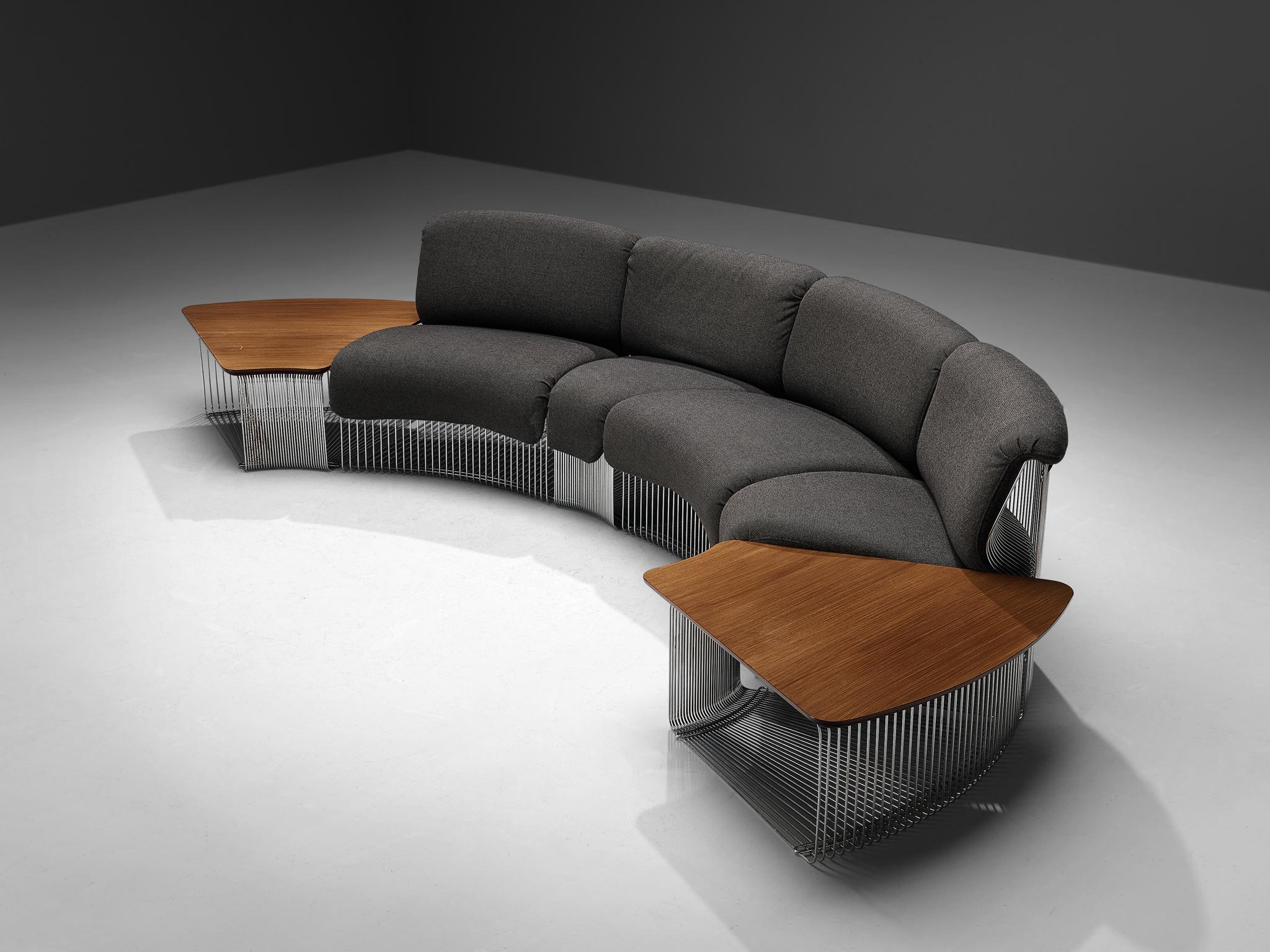 Divano e tavolini modulari 'Pantonova' di Verner Panton per Fritz Hansen In condizioni buone in vendita a Waalwijk, NL