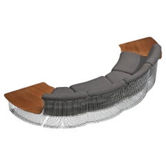 Divano e tavolini modulari 'Pantonova' di Verner Panton per Fritz Hansen