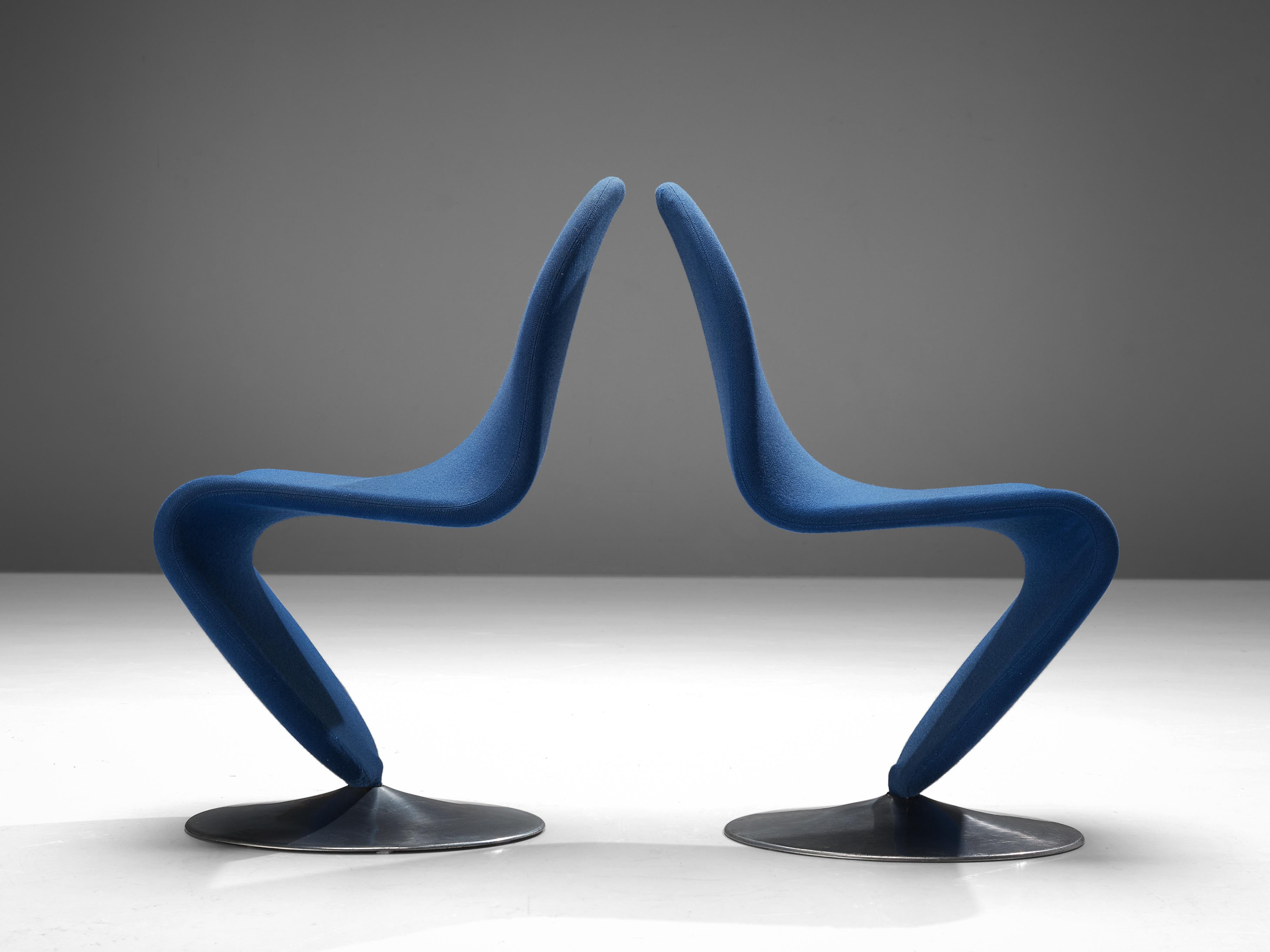 Verner Panton for Fritz Hansen Set of Four 'Chair A' Chairs In Good Condition In Waalwijk, NL