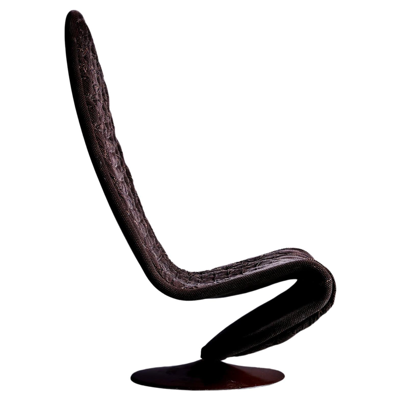Verner Panton pour Fritz Hansen System 1-2-3 Lounge Chair Deluxe Highback  en vente
