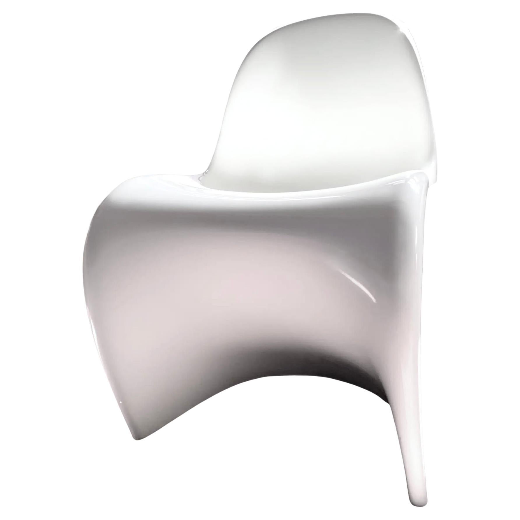 Verner Panton für Vitra Glow Panton Stuhl, Leuchtend, Weiß, Blau, limitierte Auflage