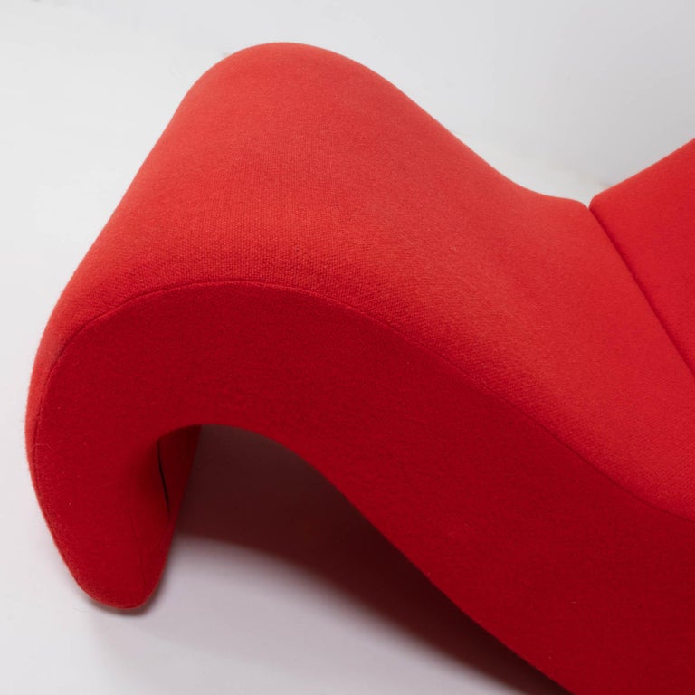 Verner Panton for Vitra Red Amoebe Highback Armchair For Sale 4