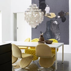 Verner Panton 'Fun 0DM' Pendant Lamp in Sea Shells and Chrome for Verpan