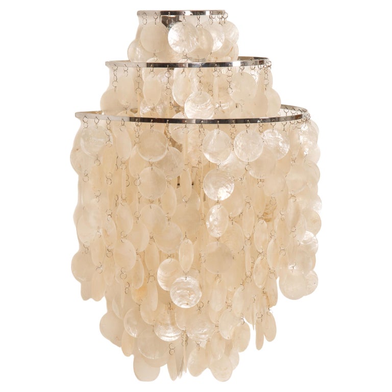 Lustre Suspension Bohème en nacre de Capiz 85cm - 7744