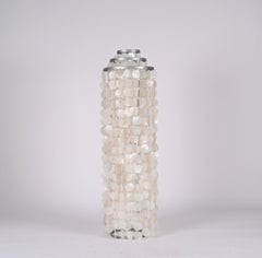 Verner Panton Fun 1 STM Shell Floor Lamp with Frame Aluminum Lighting, 1960s