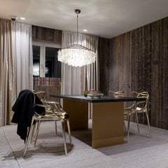 Verner Panton Lámpara colgante 'Fun 11DM' de conchas marinas y latón para Verpan