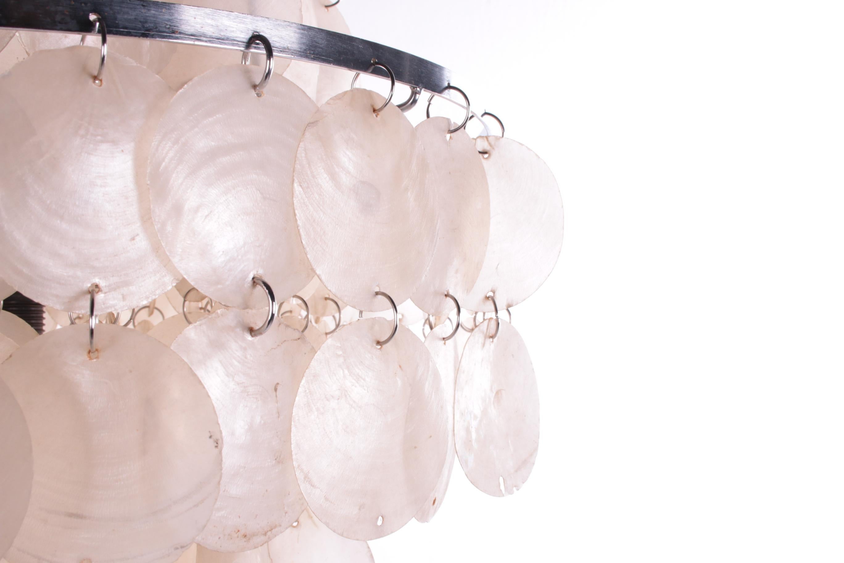 Verner Panton FUN 1DM Shell Pendant Lamp, 1960s In Good Condition In Oirlo, LI