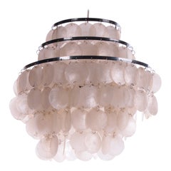 Verner Panton FUN 1DM Shell Pendant Lamp, 1960s