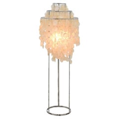 Verner Panton 'Fun 1STM' Floor Lamp in Sea Shells and Chrome for Verpan