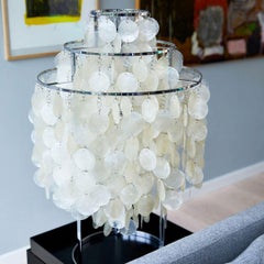 Verner Panton 'Fun 1TM' Table Lamp in Sea Shells and Chrome for Verpan