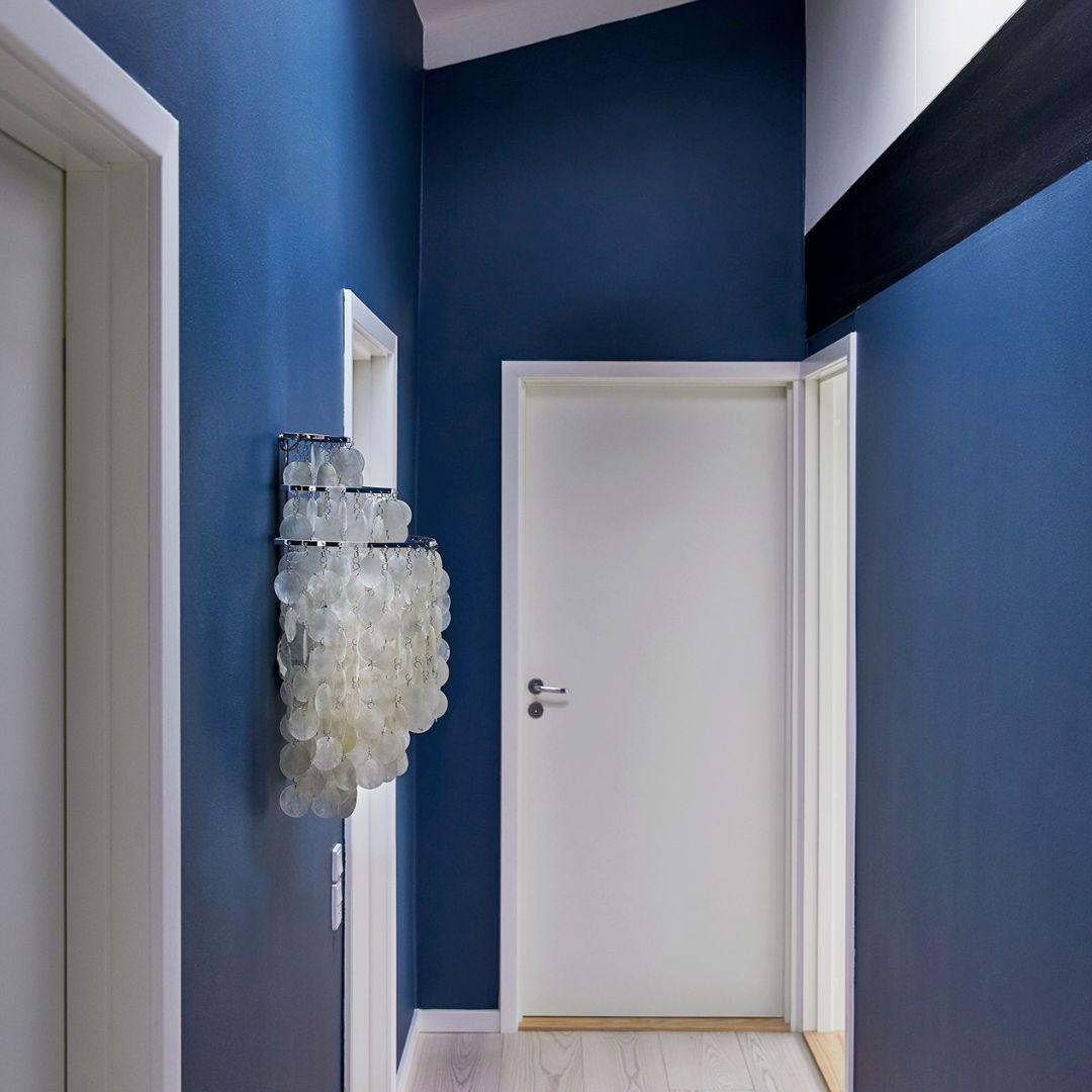 Lampada lampadario 'Fun 4DM' di Verner Panton in conchiglie e legno per Wood in vendita 1