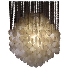 Verner Panton Fun 4DM shell Chandelier, 1960s