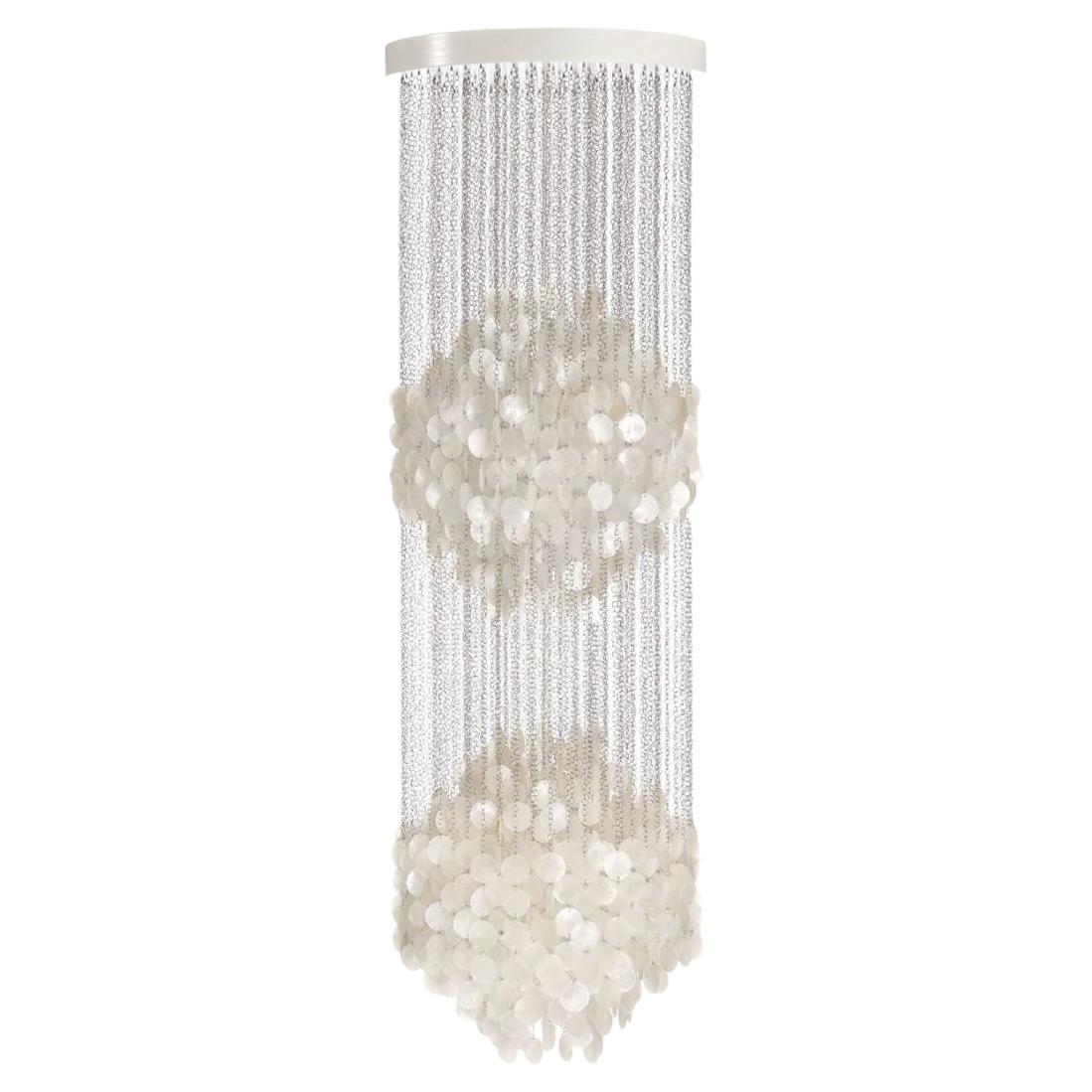 Lustre Fun 5DM de Verner Panton en coquillages et bois pour Verpan en vente