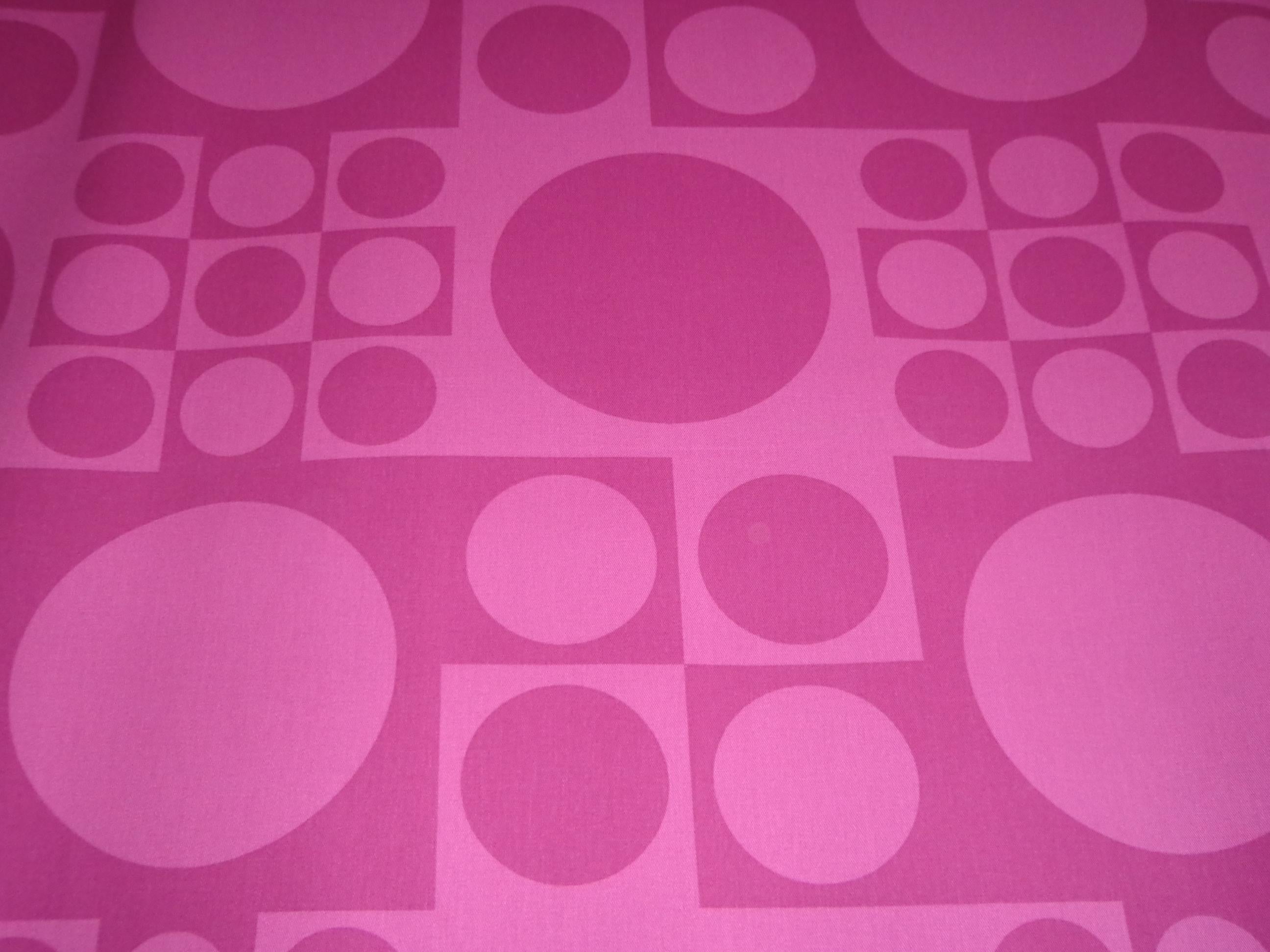 Danish Verner Panton Geometric Textile for Unika Væv Denmark