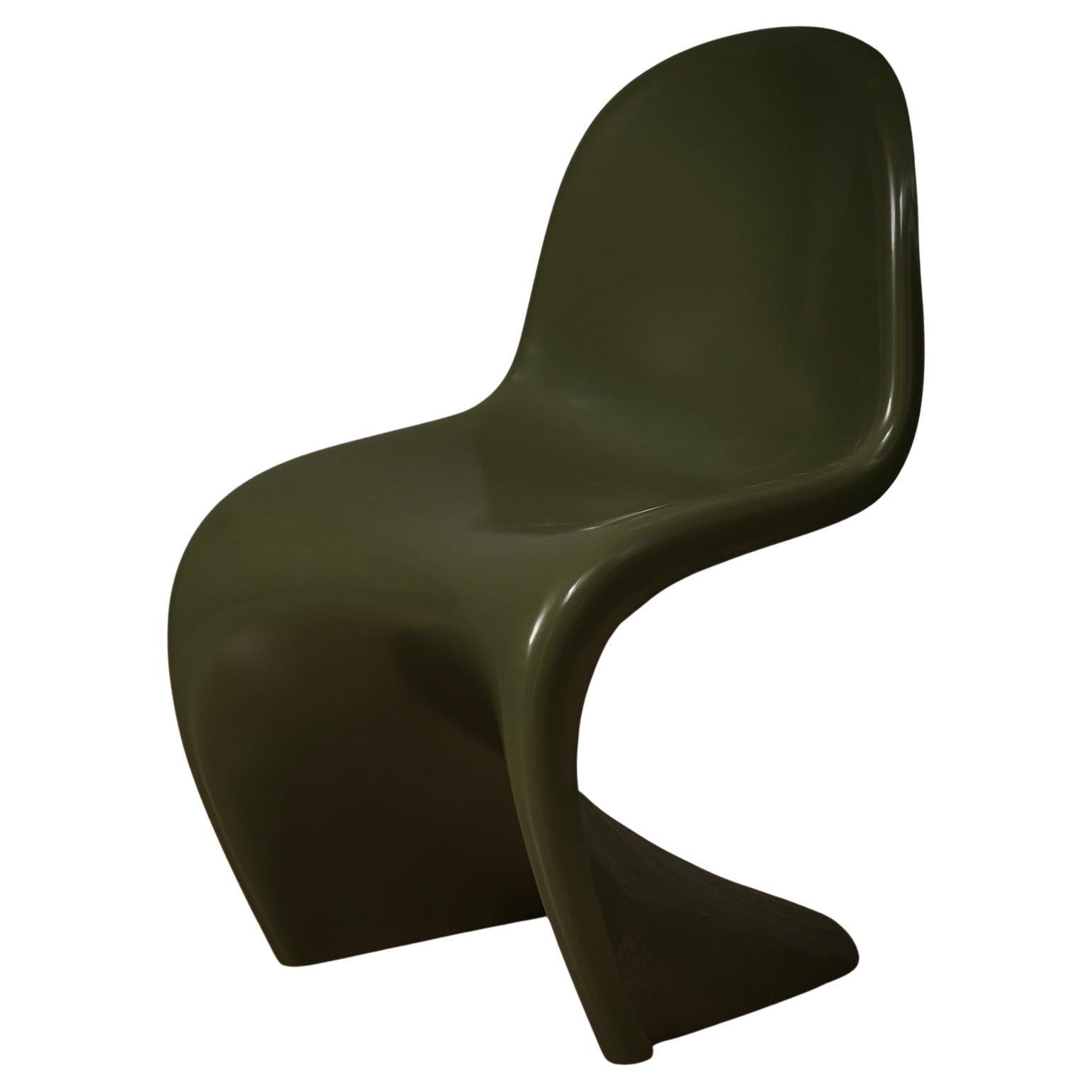 Verner Panton Green Side Chairs, 1960