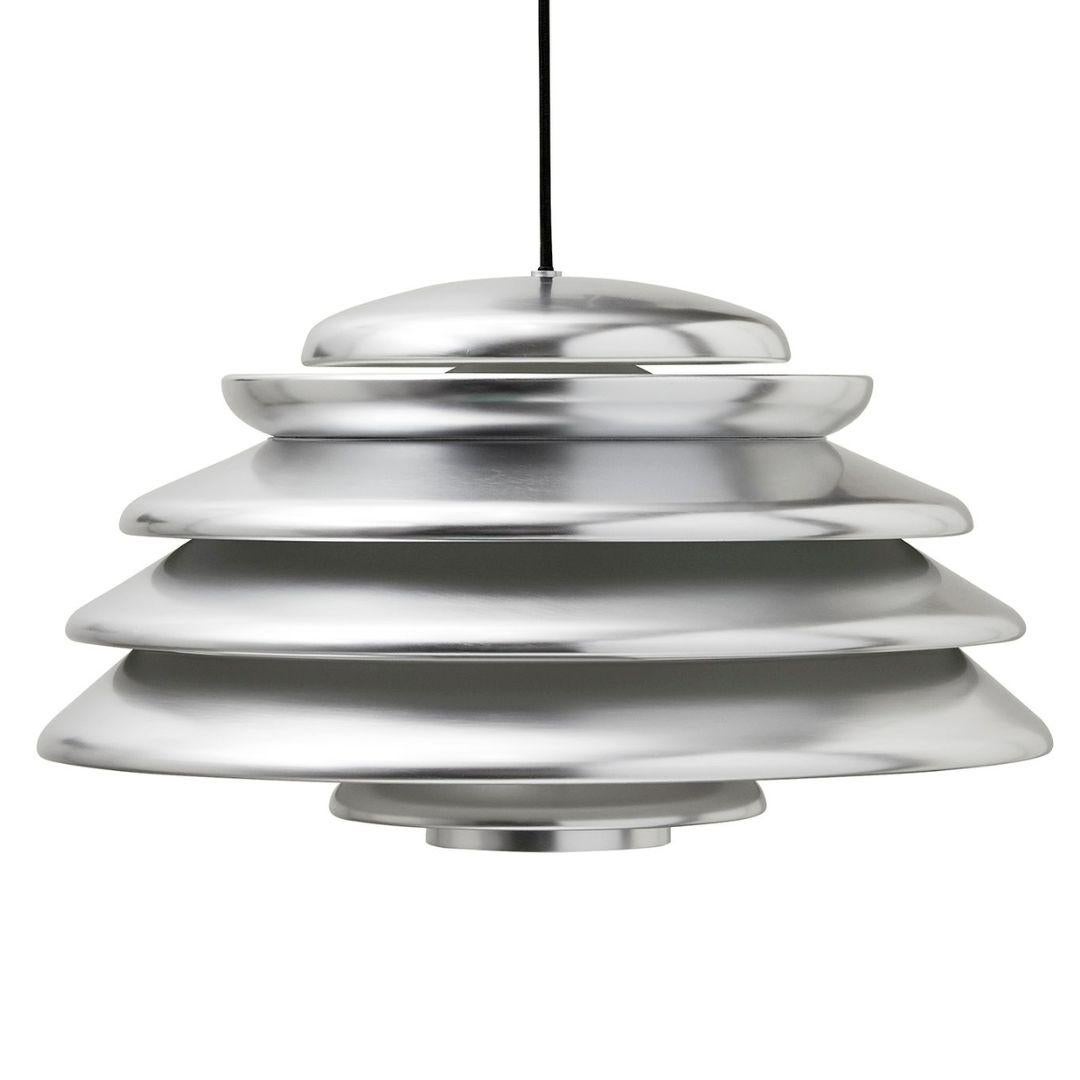 Verner Panton 'Hive' Pendant Lamp in Polished Aluminum for Verpan For Sale 4
