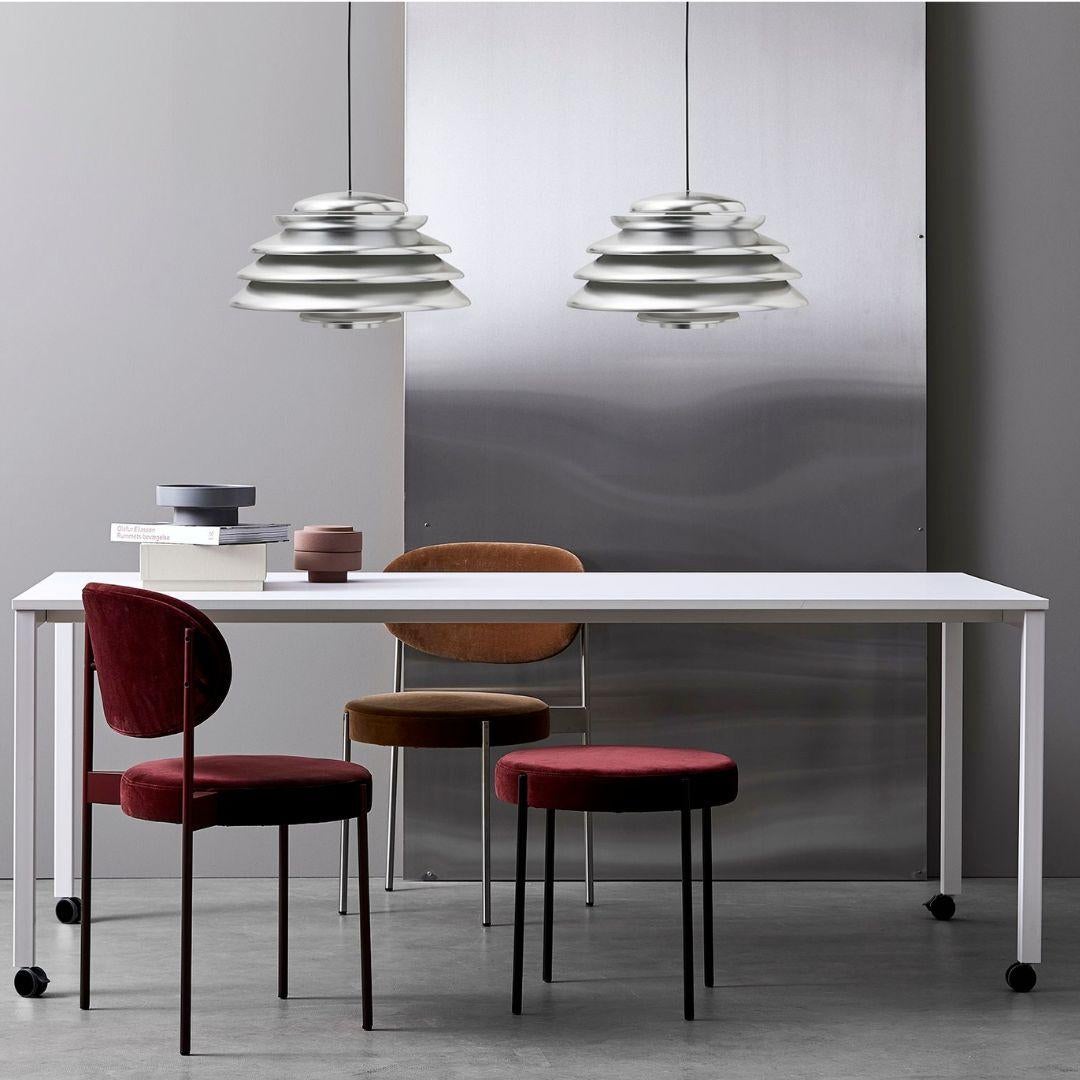 Contemporary Verner Panton 'Hive' Pendant Lamp in Polished Aluminum for Verpan For Sale
