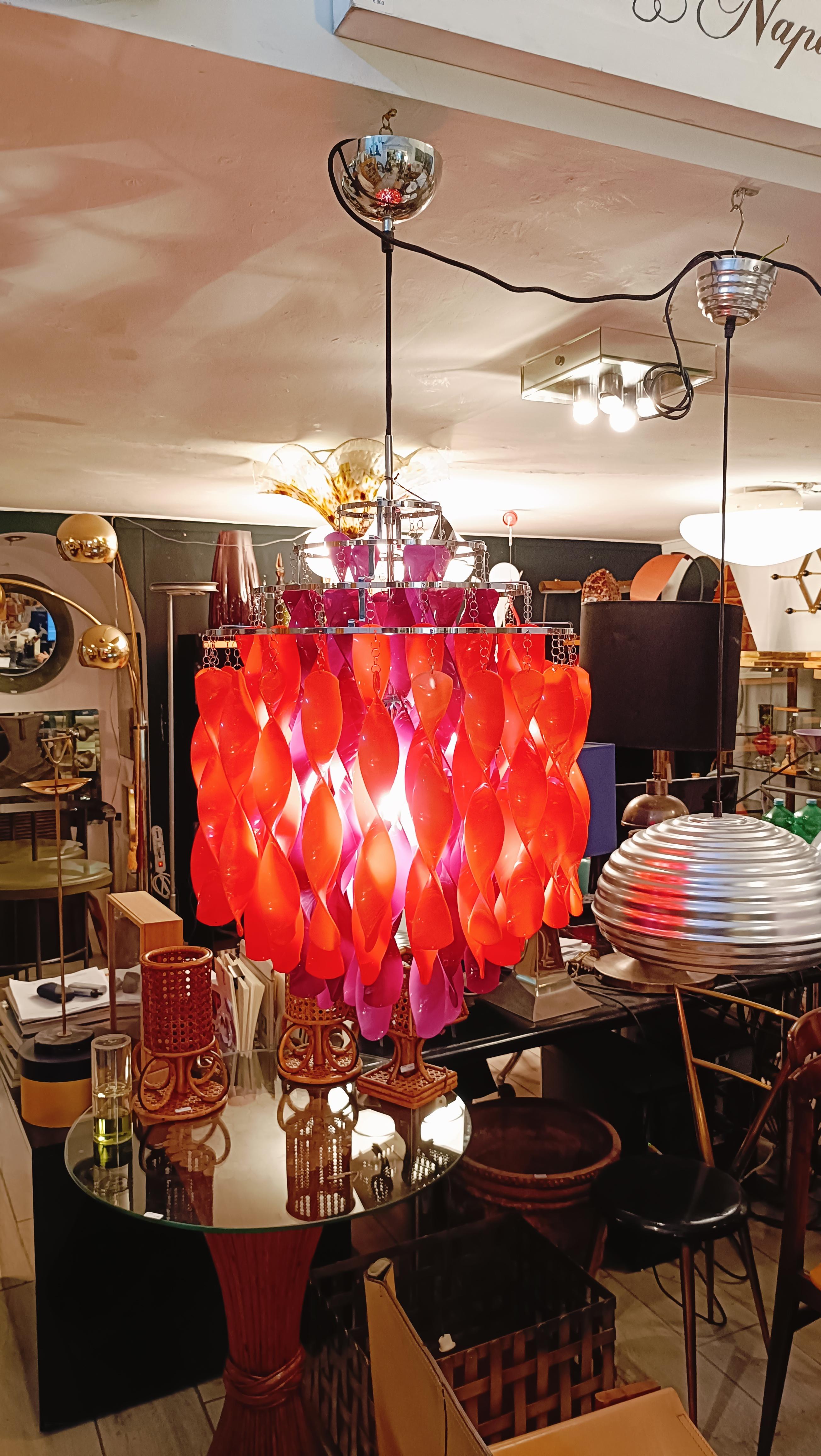 Stainless Steel Verner Panton Lampadario 