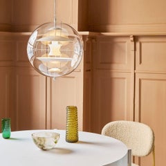 Verner Panton Large 'Panto' Pendant Lamp in Aluminum and Acrylic for Verpan