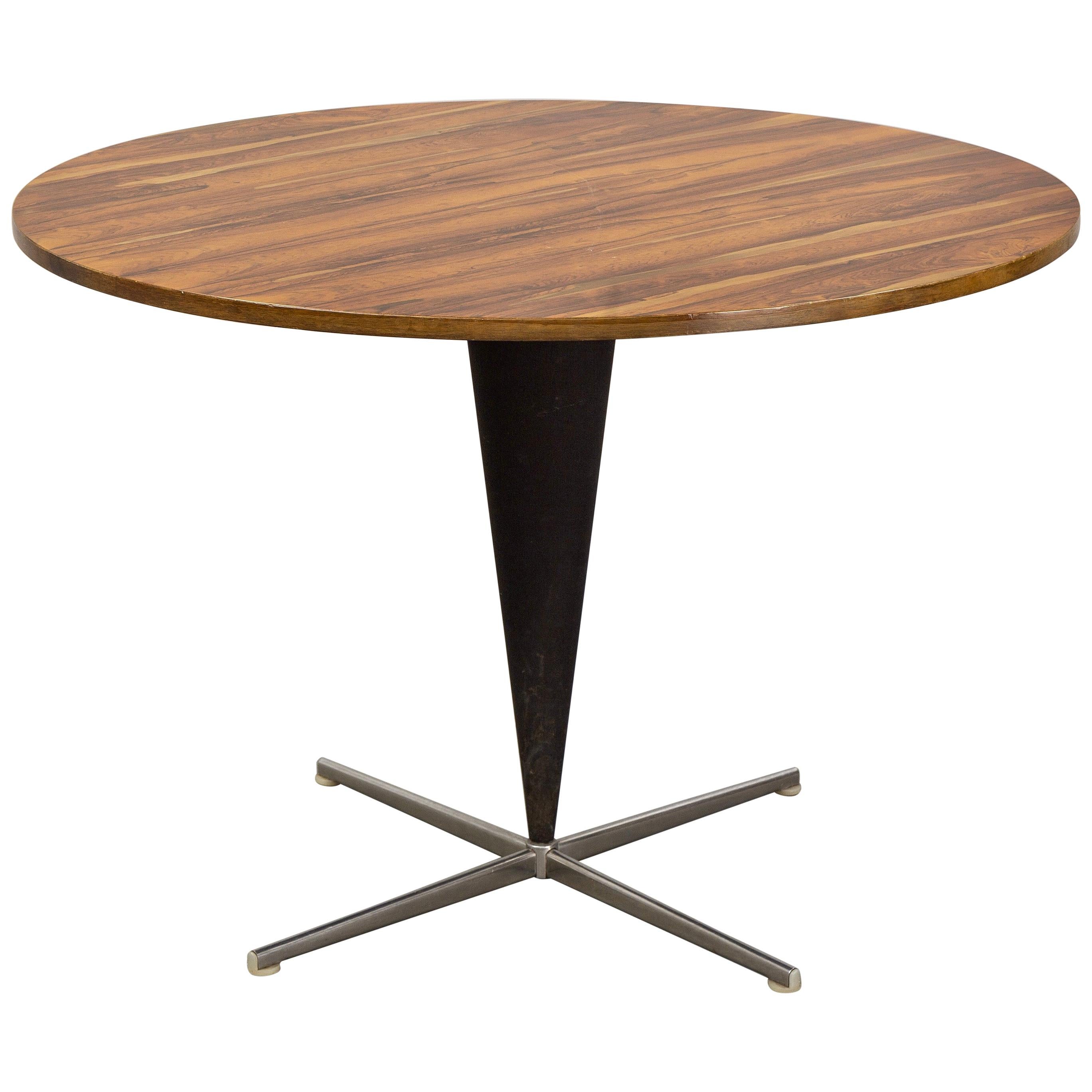 Verner Panton Large Rosewood Cone Table, for Frem Røjle, Denmark, 1957 For Sale