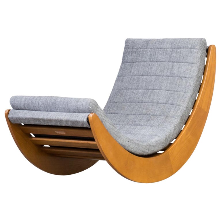 Verner Panton Licensed Reproduction Relax Lounge Rocking Chair for Matzform  For Sale at 1stDibs