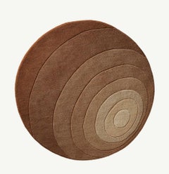 Verner Panton 'Luna' Rug 120cm in Dark Sand by Verpan