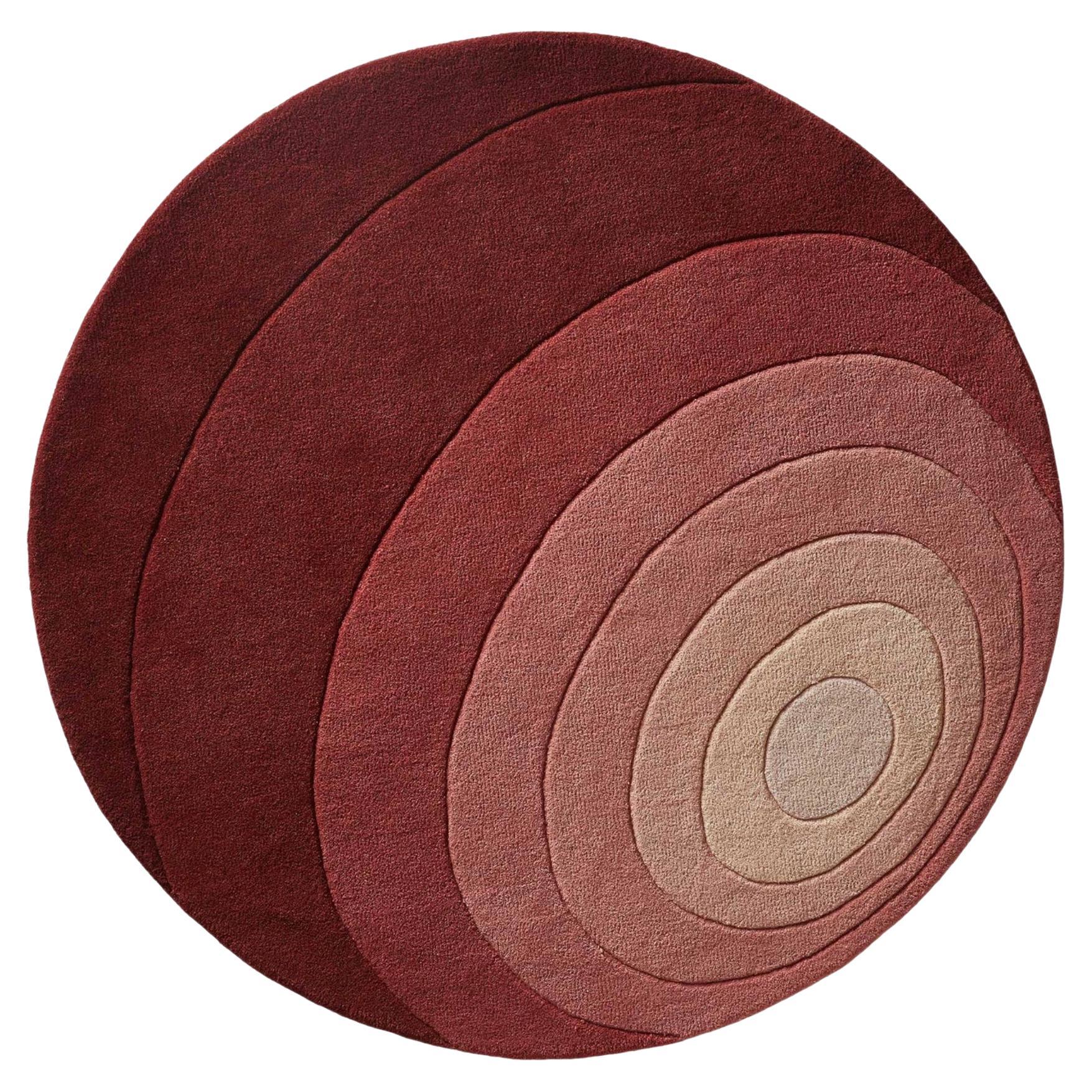 Tapis Verner Panton « Luna » 120 cm en rose de Verpan en vente