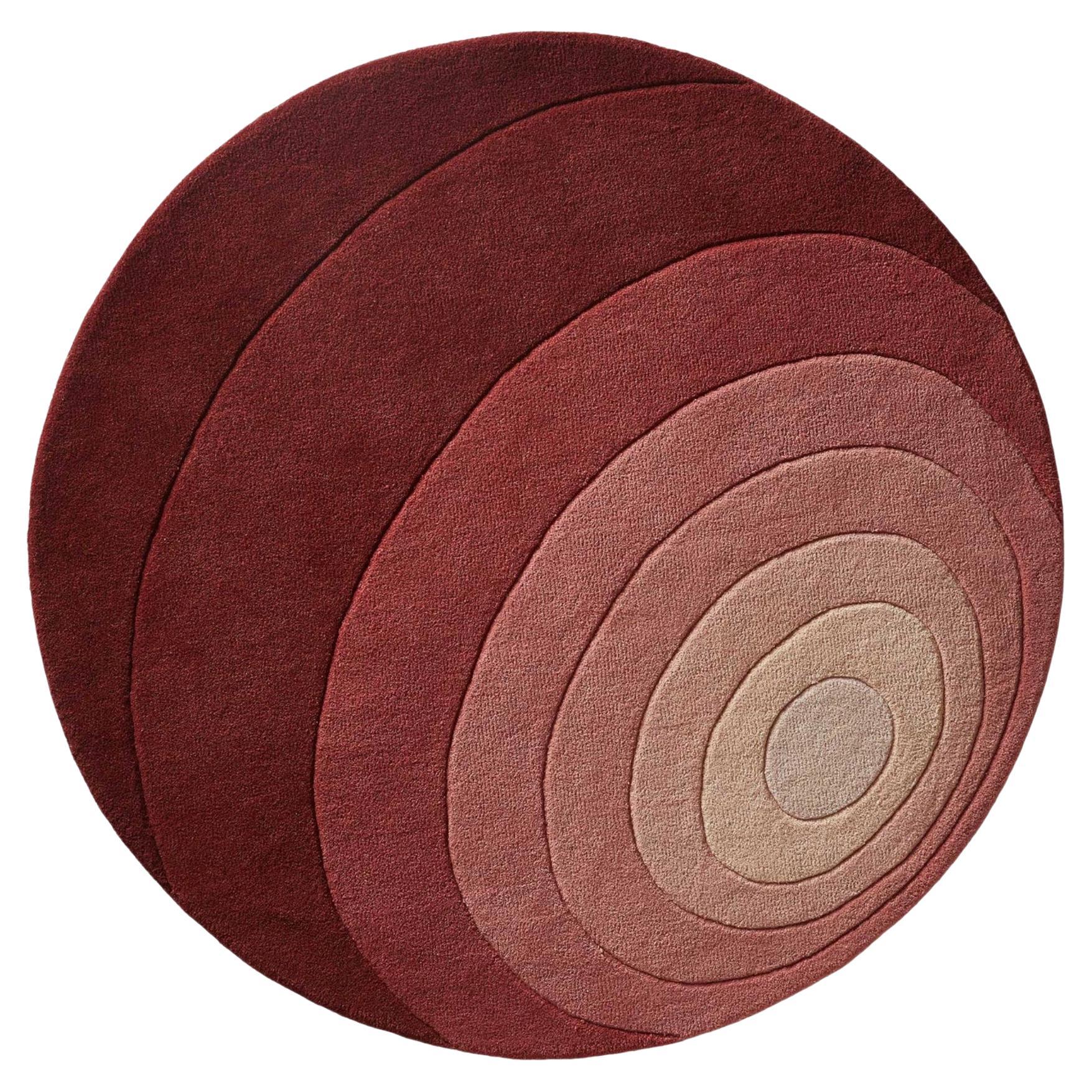 Tapis Verner Panton « Luna » 120 cm en rose de Verpan