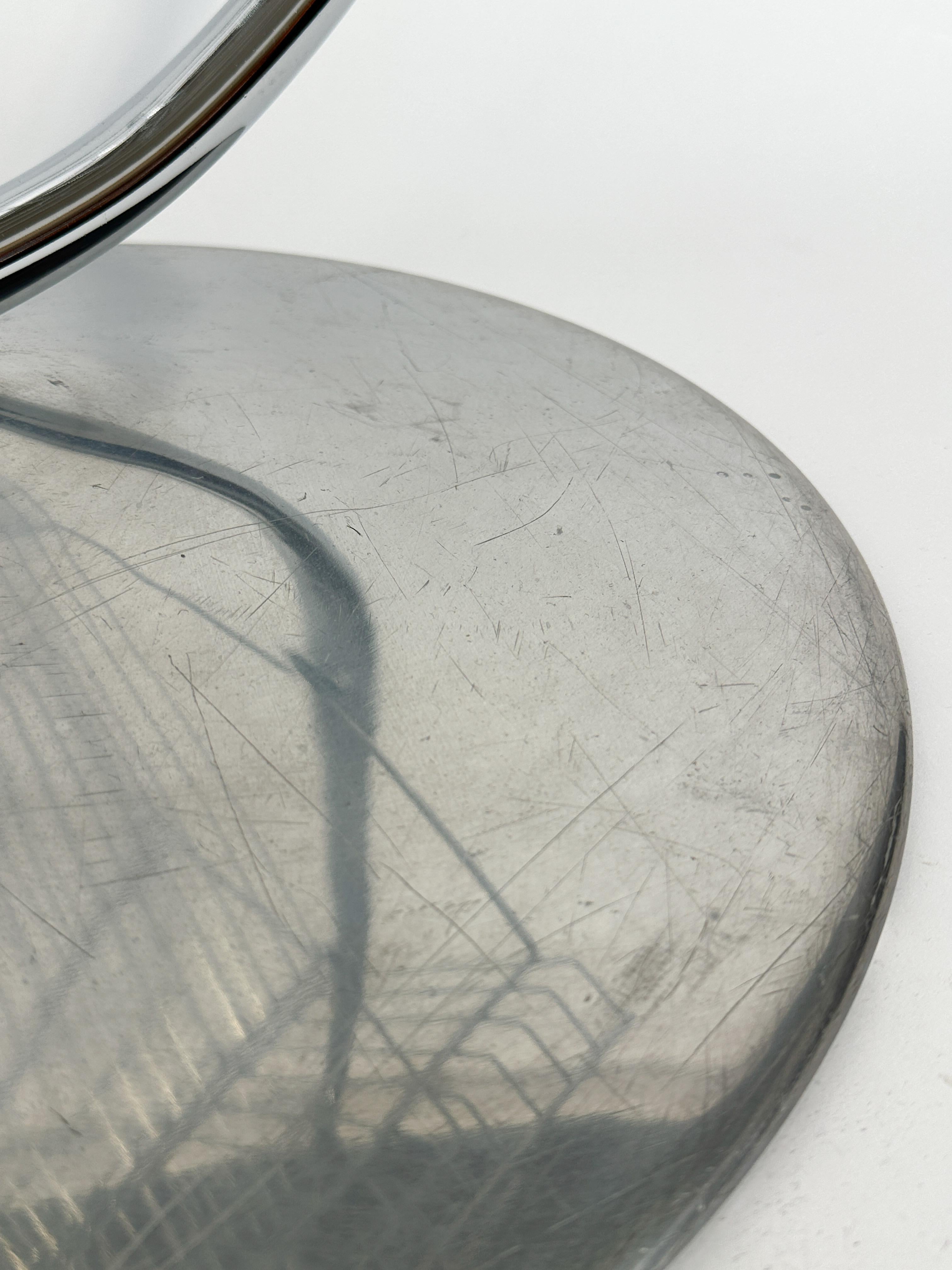 Verner Panton Magazine Rack Fritz Hansen Magazine Holder Display Chrome 1970s 4