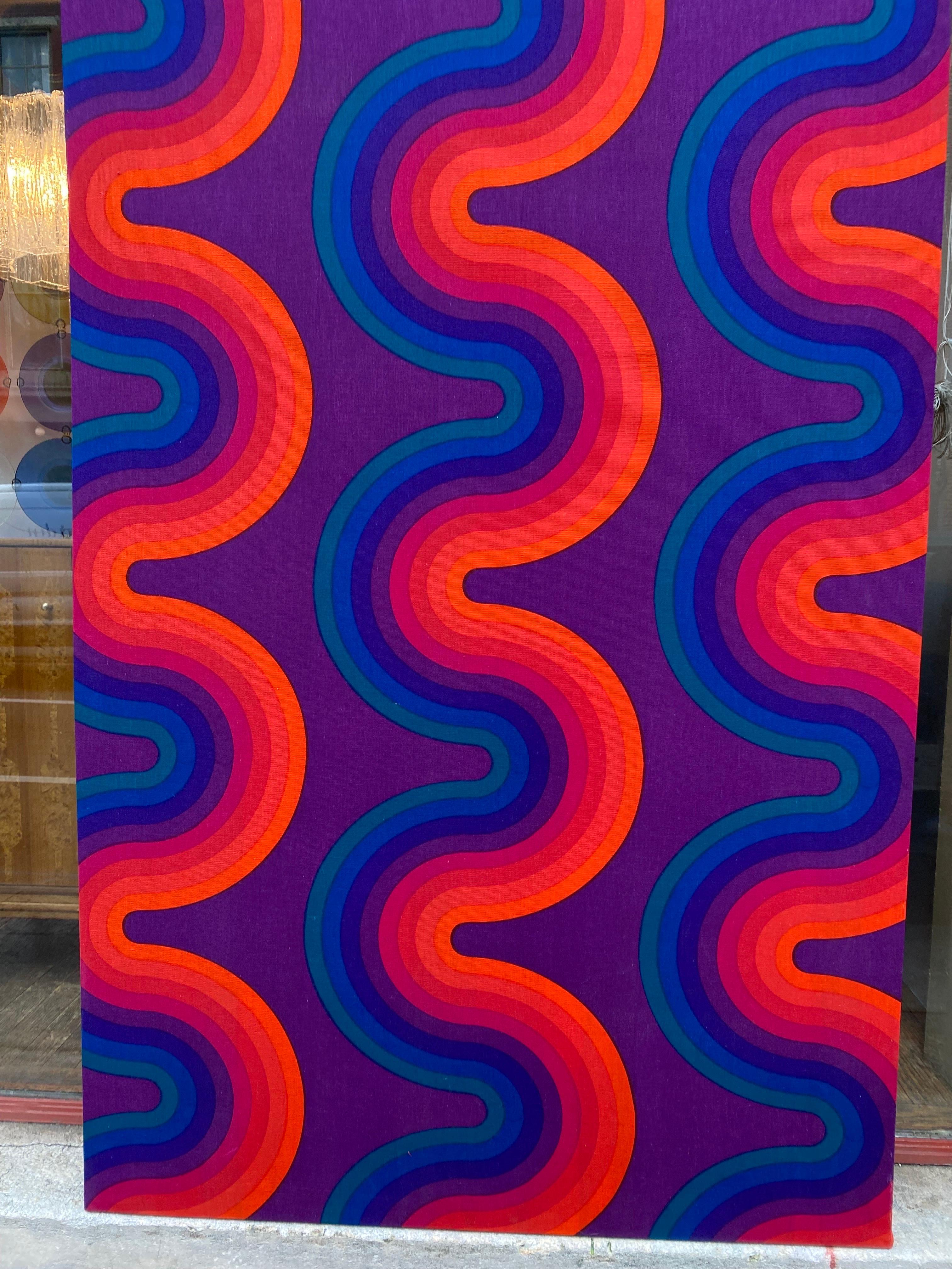 Mid-Century Modern Verner Panton Mira-X Fabric Panel
