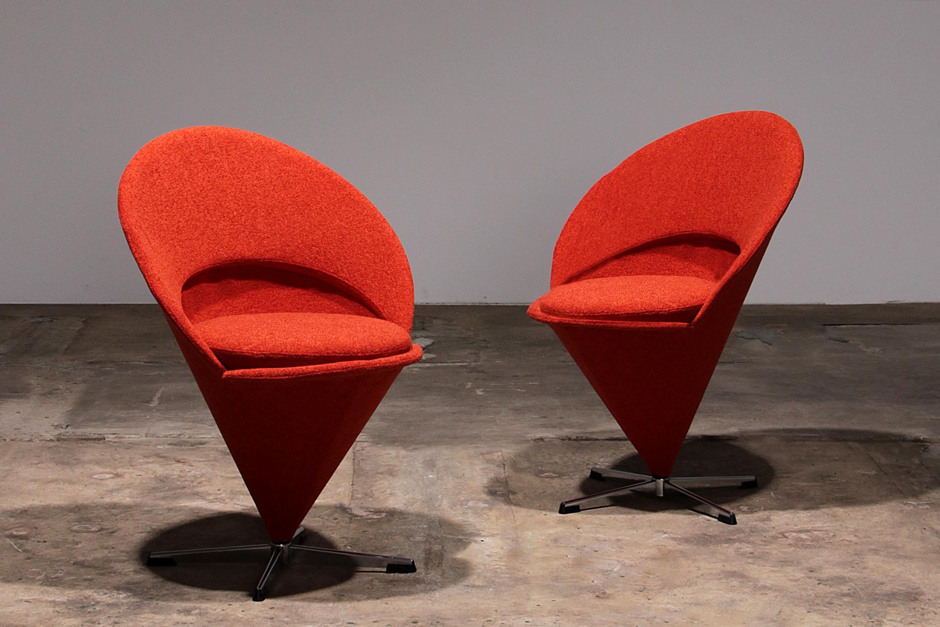 Mid-Century Modern Verner Panton Model Cone K1 Chair from Timeless Design Classic
