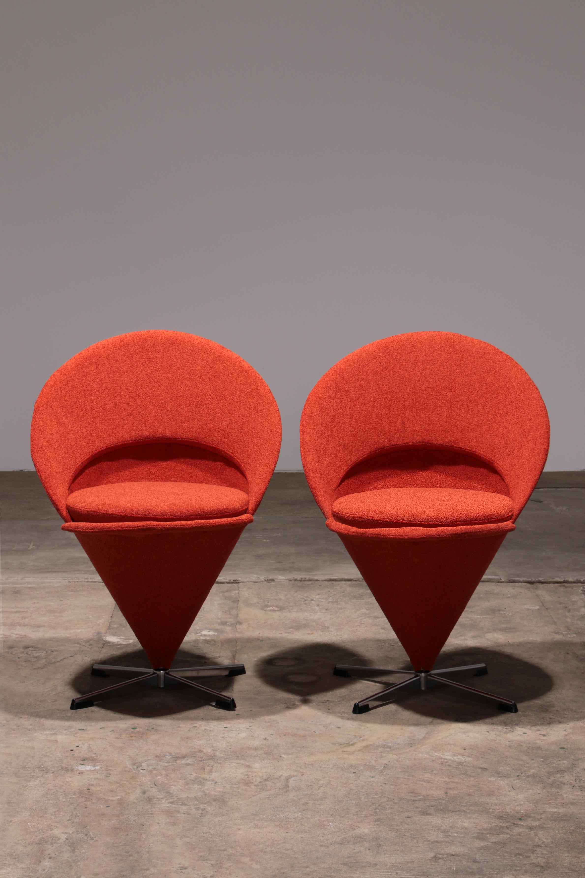 Danish Verner Panton Model Cone K1 Chair from Timeless Design Classic