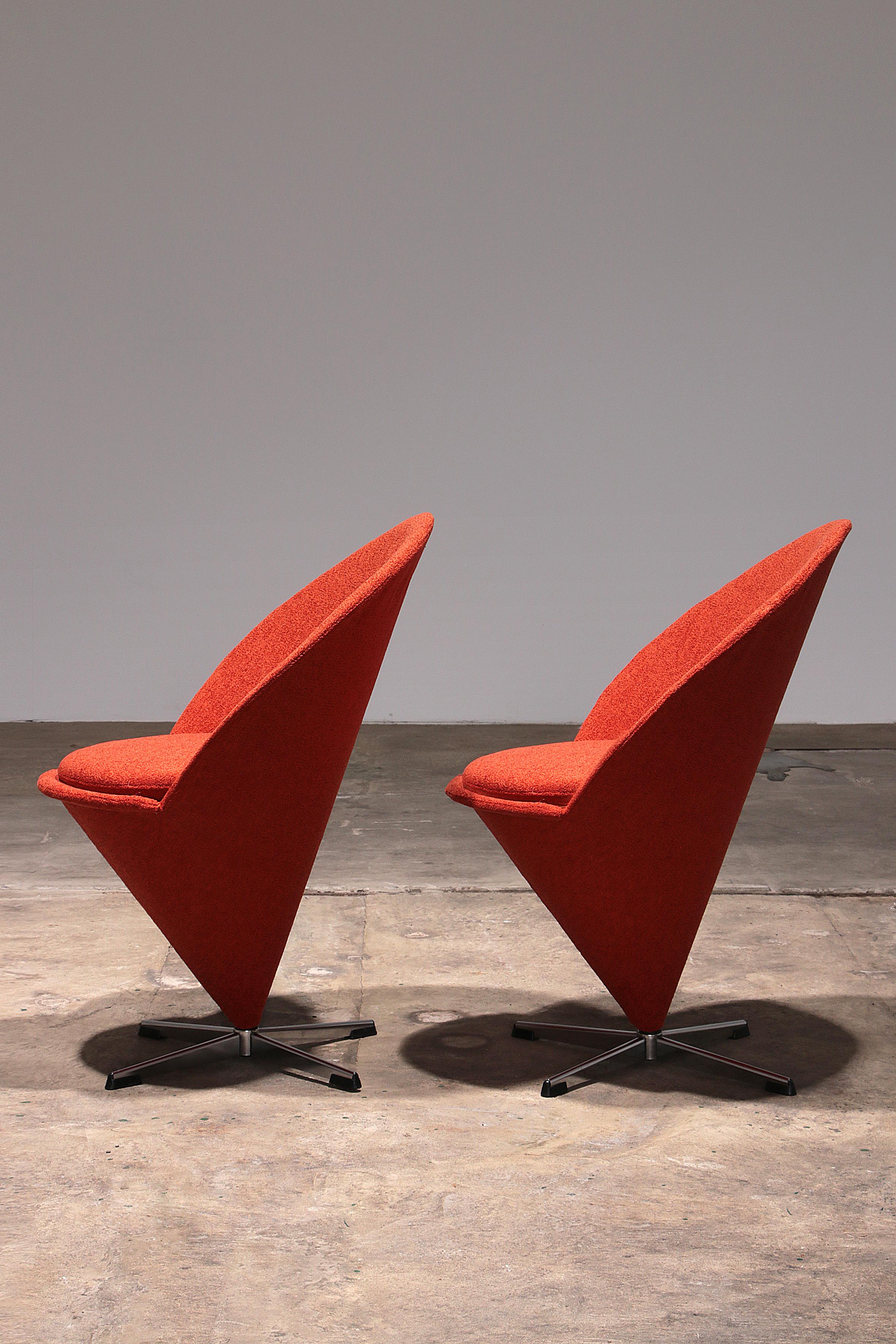 Verner Panton Model Cone K1 Chair from Timeless Design Classic In Excellent Condition In Oostrum-Venray, NL