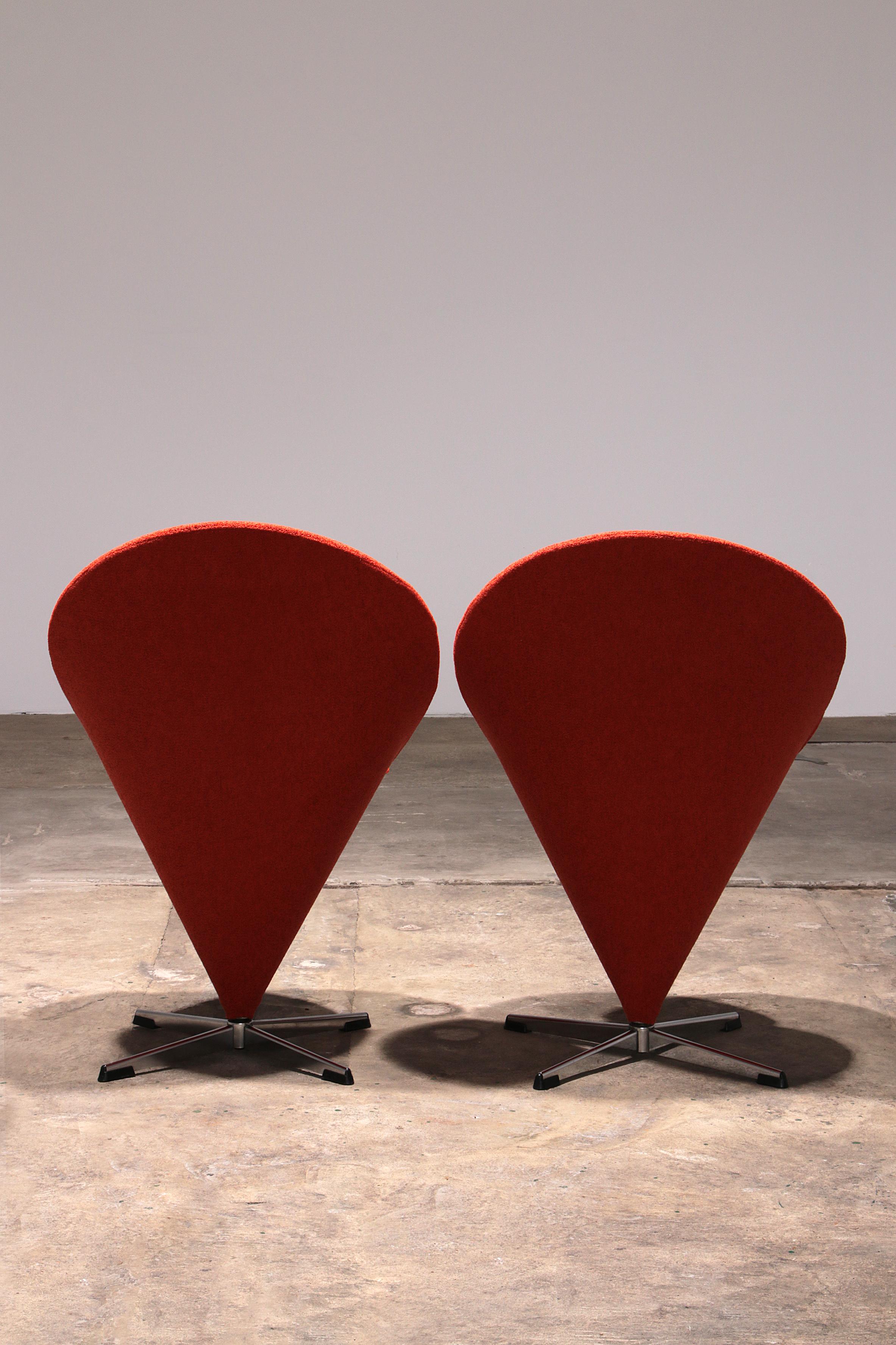 Mid-20th Century Verner Panton Model Cone K1 Chair from Timeless Design Classic