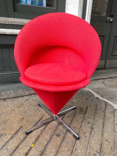 Verner Panton Newly Reupholstered Cone Chair