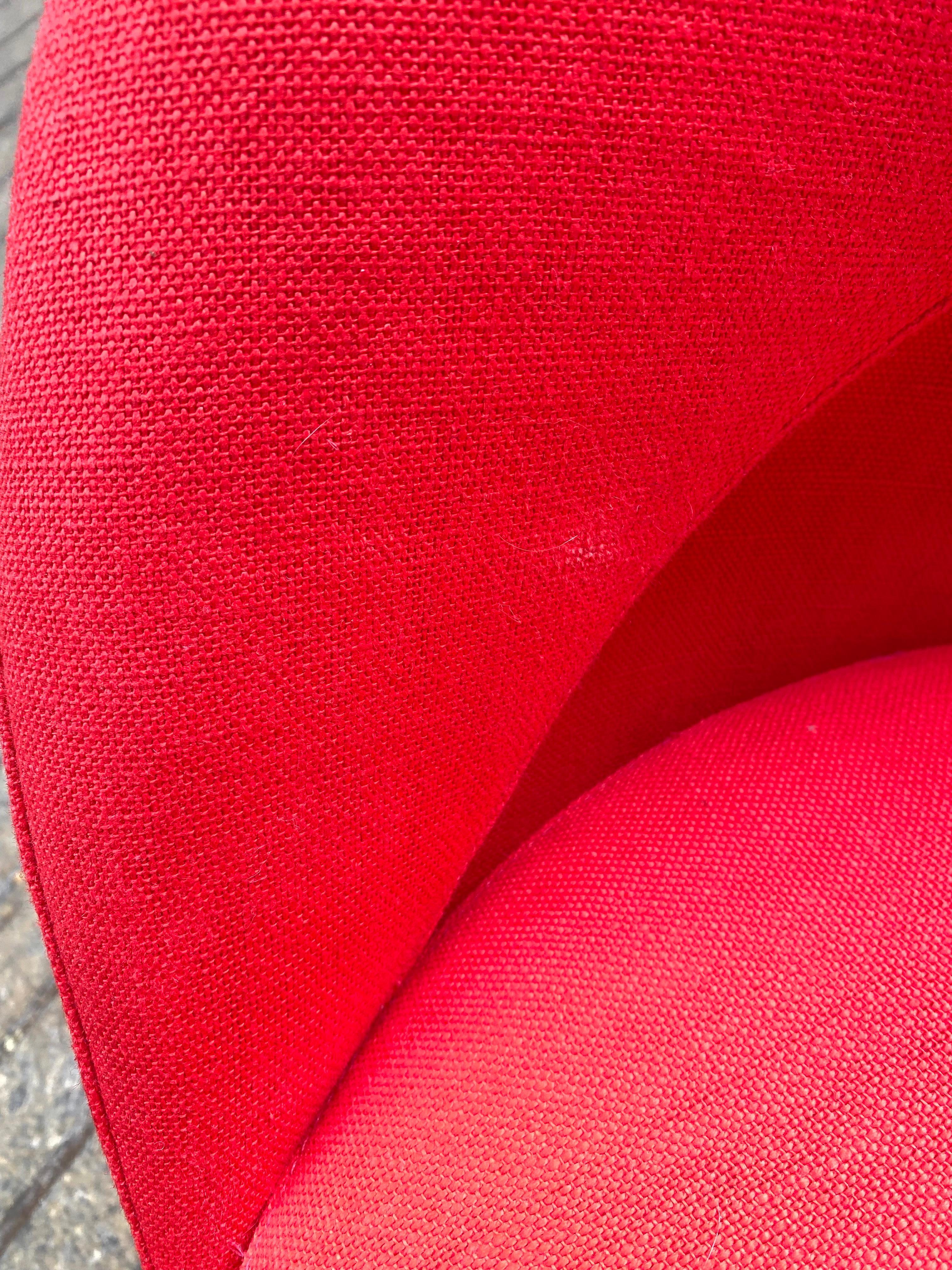 Upholstery Verner Panton Newly Reupholstered Cone Chair For Sale