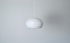 Verner Panton Opal Glass "New Wave" Pendant for Holmegaard, 1984