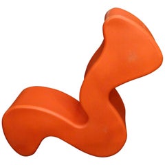 Chaise Orange Phantom de Verner Panton pour Innovation Randers:: vers 1998