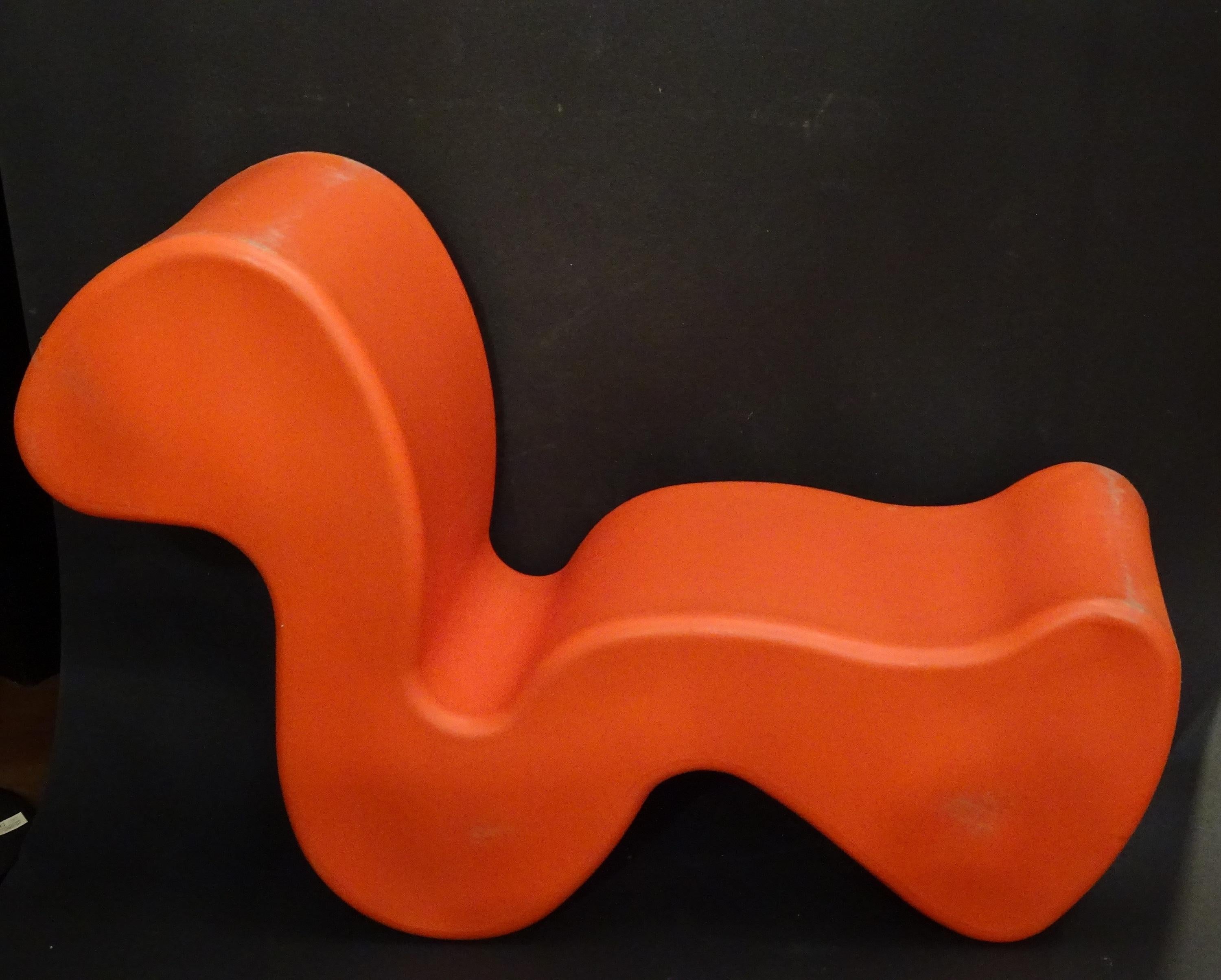 Verner Panton Orange Phantom Chair für Innovation Randers:: um 1998 9