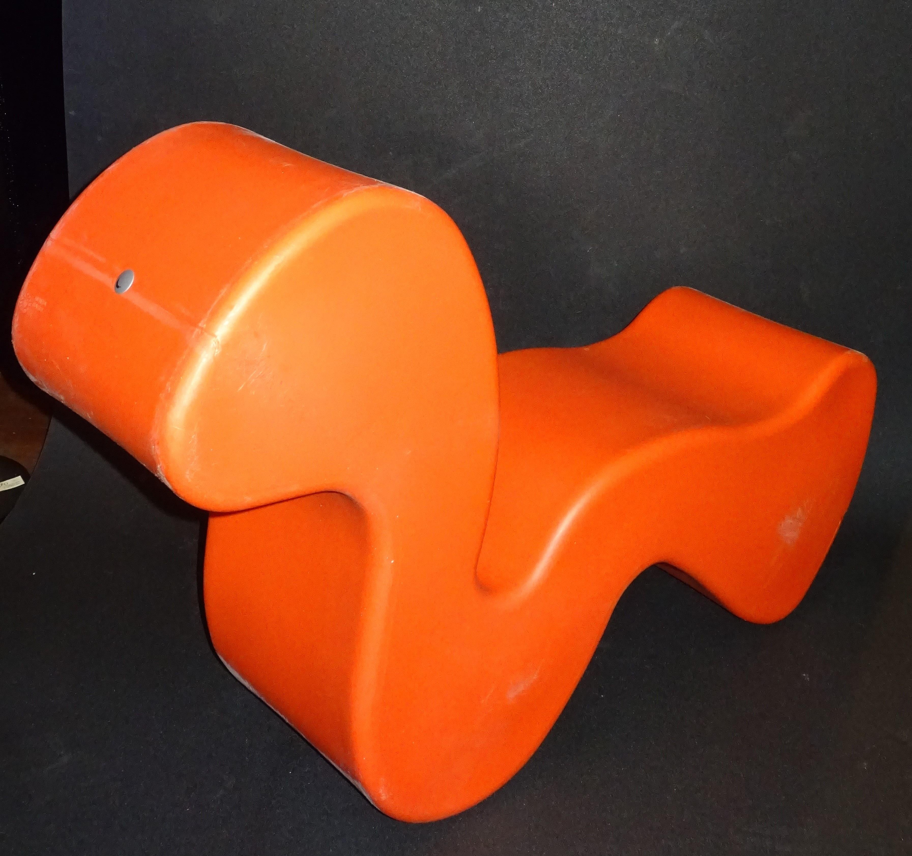 Verner Panton Orange Phantom Chair für Innovation Randers:: um 1998 1