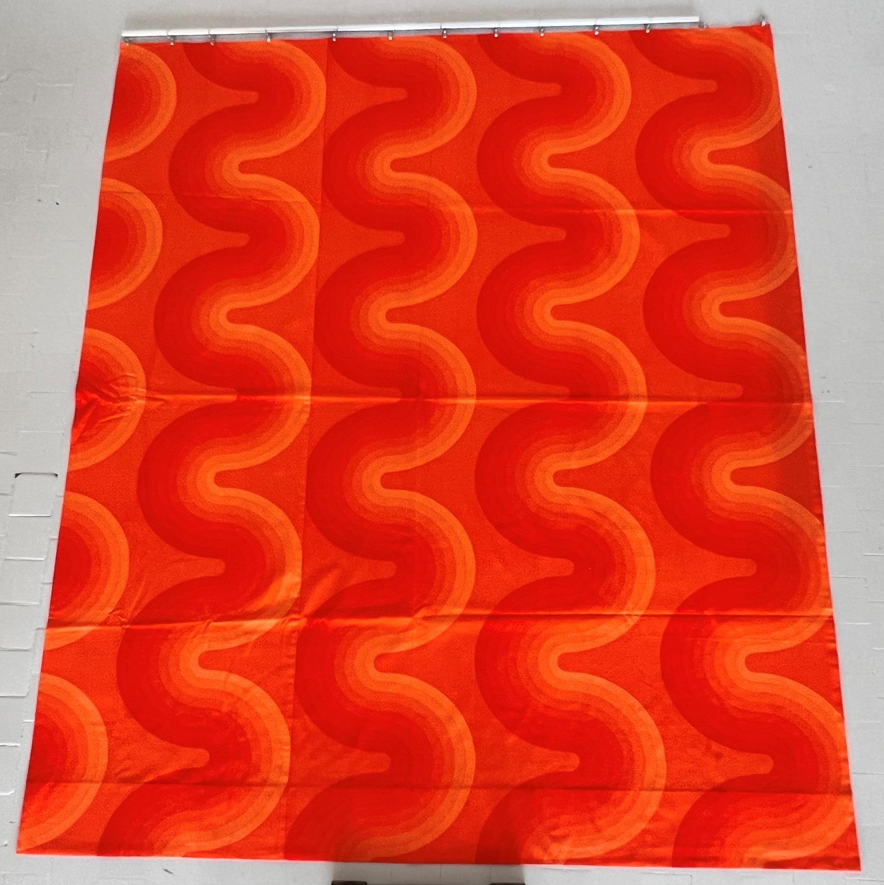 Verner Panton Original Fabric Panel Tapestry for Mira-X Collection, 1970s 3