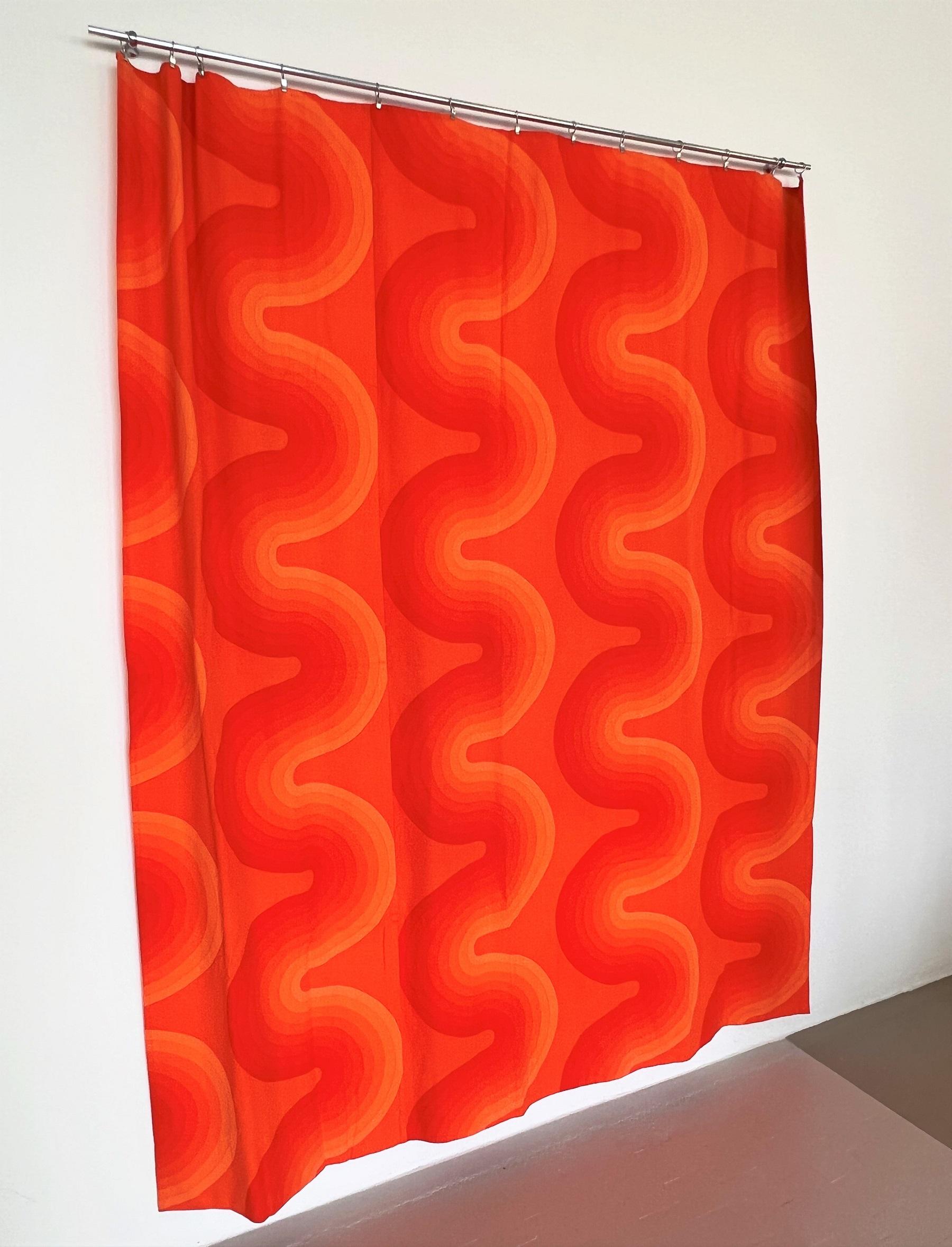 Scandinavian Modern Verner Panton Original Fabric Panel Tapestry for Mira-X Collection, 1970s