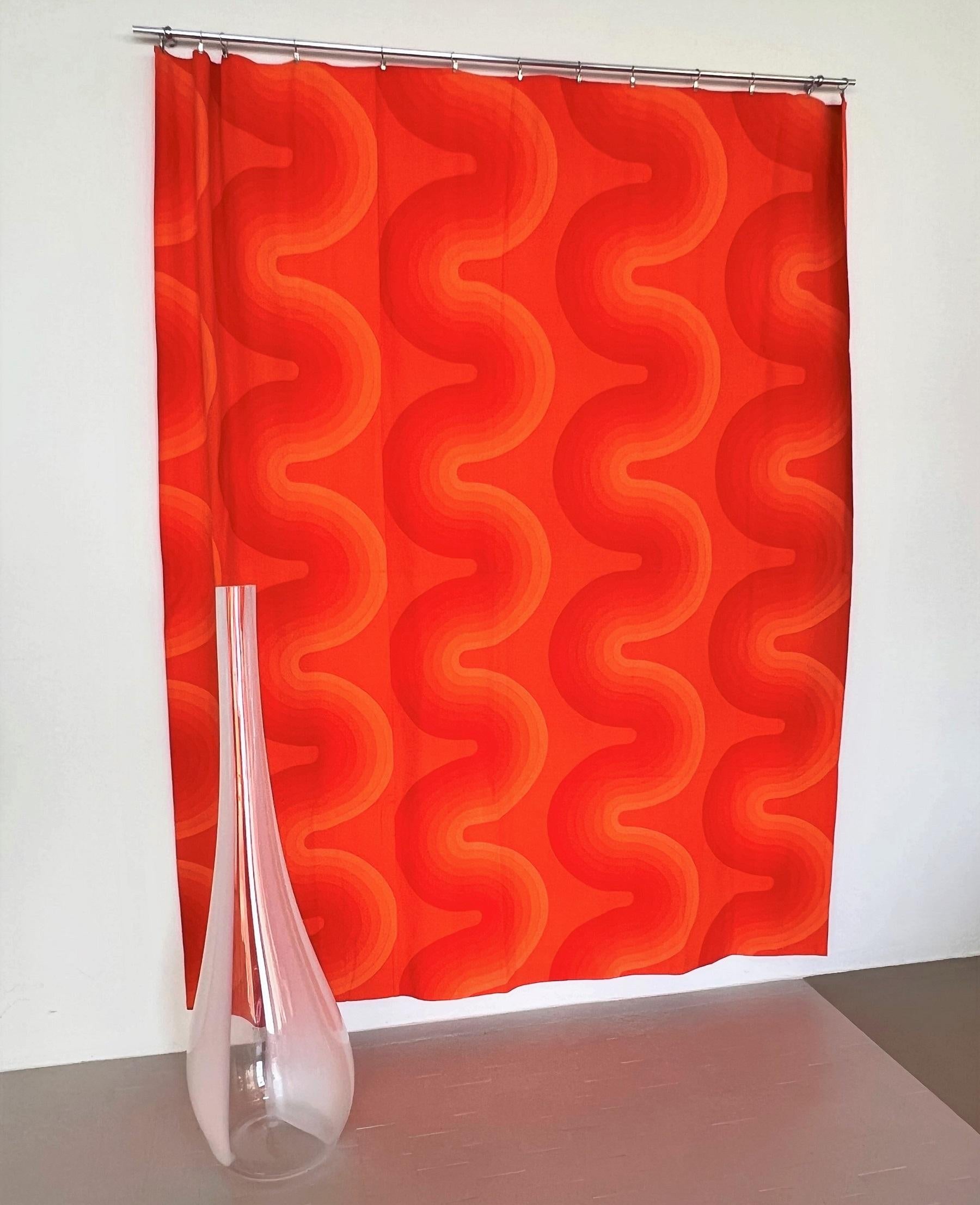 Swiss Verner Panton Original Fabric Panel Tapestry for Mira-X Collection, 1970s For Sale