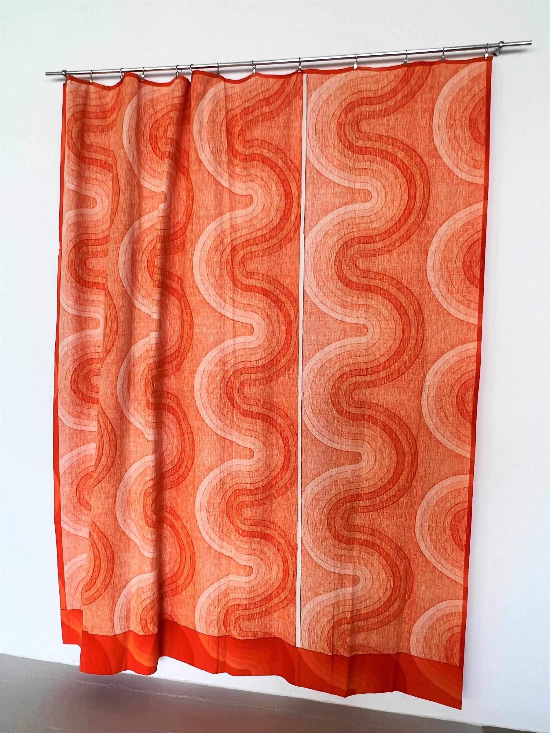 20th Century Verner Panton Original Fabric Panel Tapestry for Mira-X Collection, 1970s