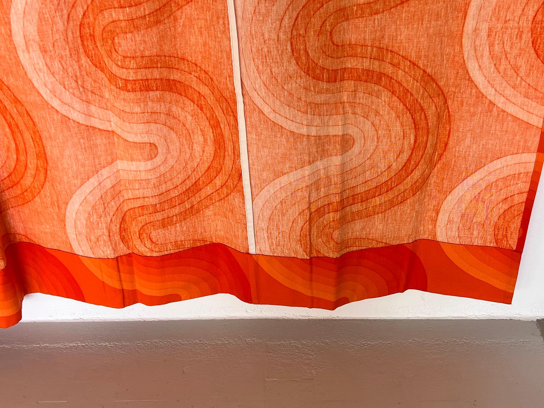 Verner Panton Original Fabric Panel Tapestry for Mira-X Collection, 1970s 1