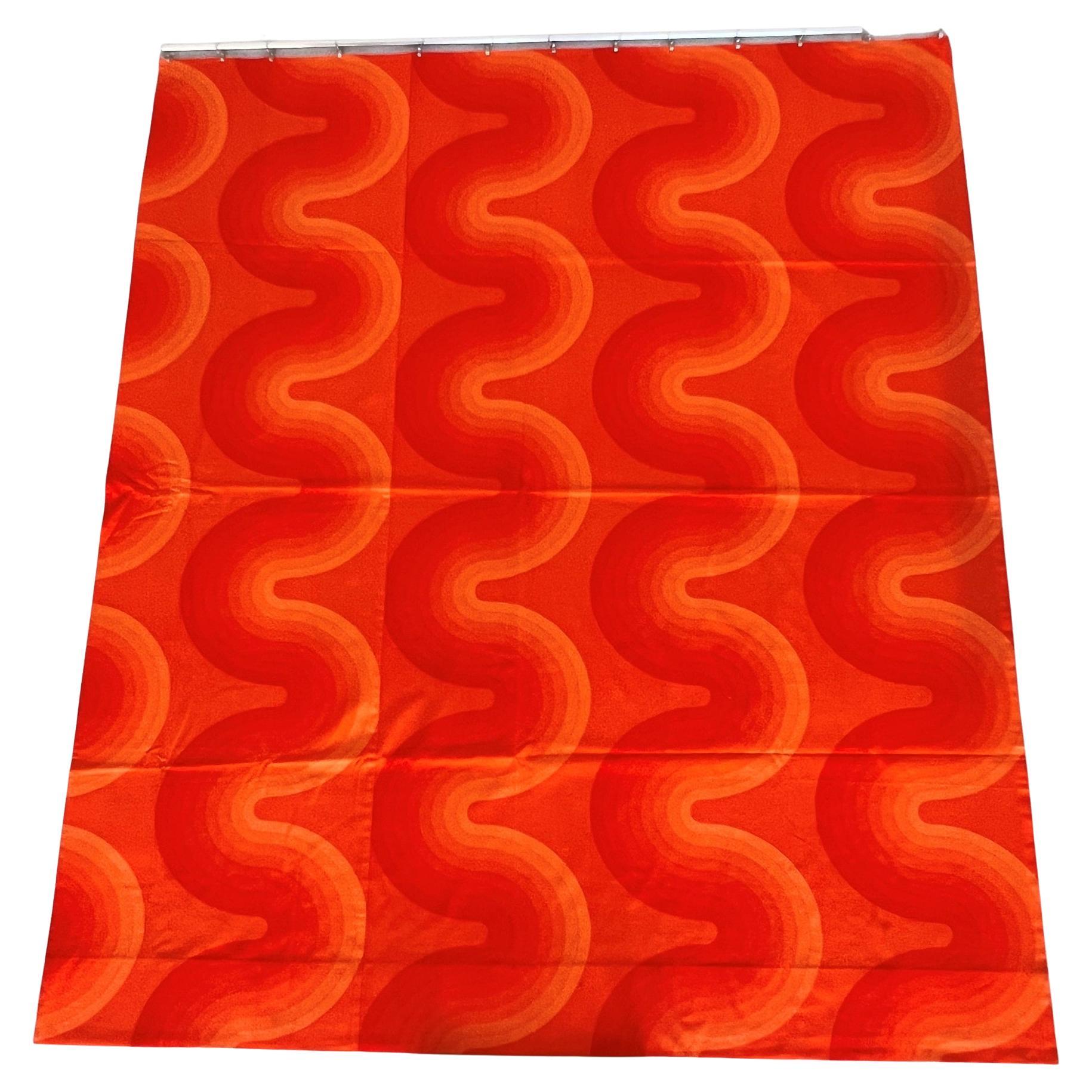 Tapisserie à panneaux de tissu d'origine de Verner Panton pour la collection Mira-X, 1970