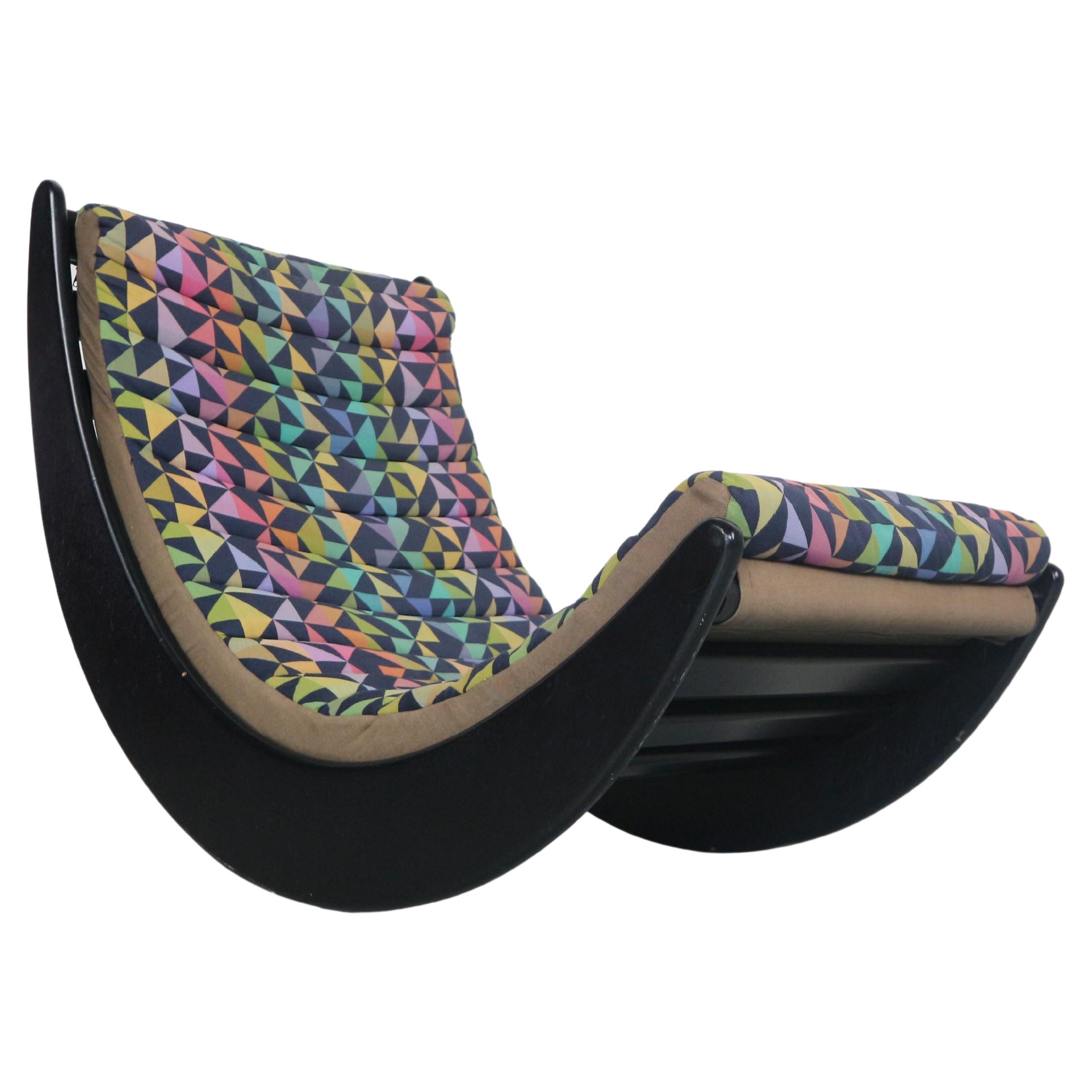 Verner Panton Original "Relaxer 2" Rocking Chair by Rosenthal, 1970s For Sale