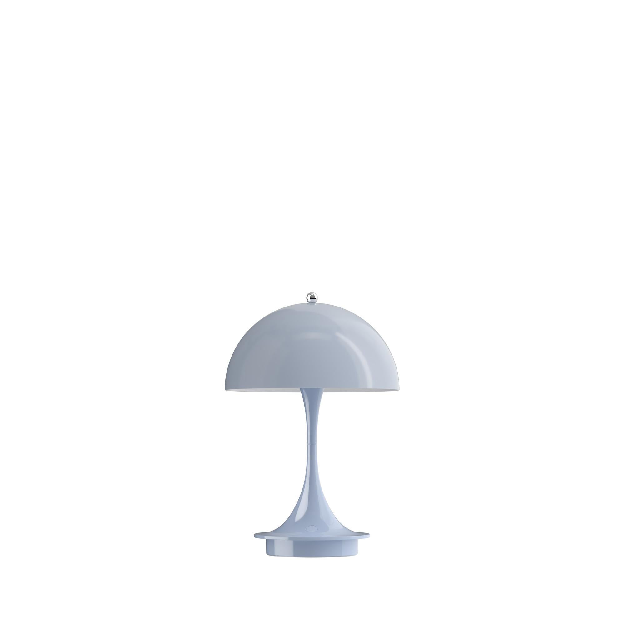 Verner Panton 'Panthella 160' Portable Lamp for Louis Poulsen in Opal Pale Blue For Sale 1