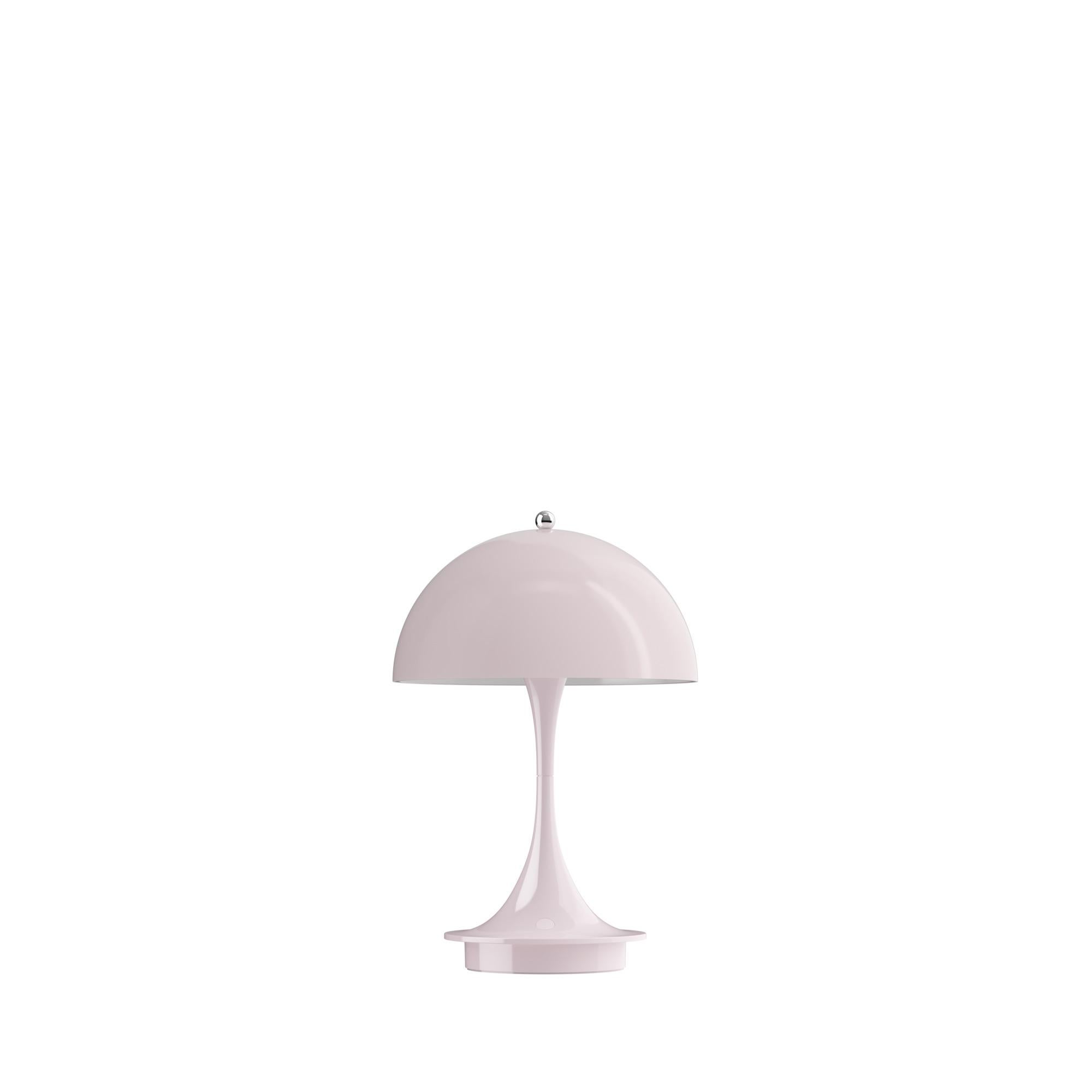 Verner Panton 'Panthella 160' Portable Lamp for Louis Poulsen in Opal Pale Rose For Sale 3