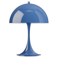 Verner Panton 'Panthella 250' Portable Table Lamp in Blue for Louis Poulsen